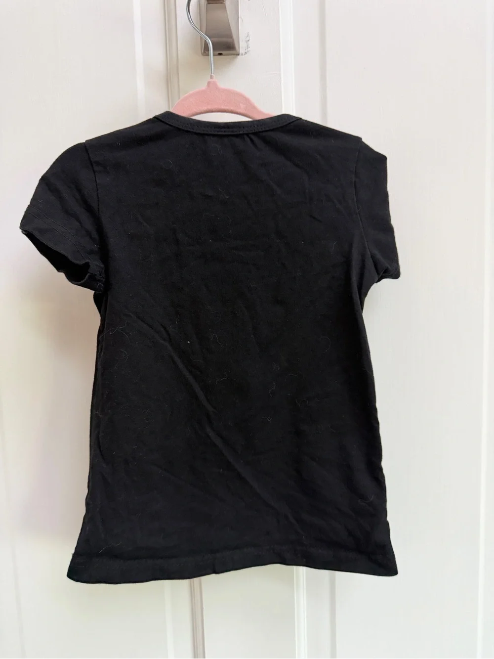 Girls 4 Black 'Hot Mess' Graphic Tee Gold Script Short Sleeve Top Shirt Blouse - Picture 5 of 5
